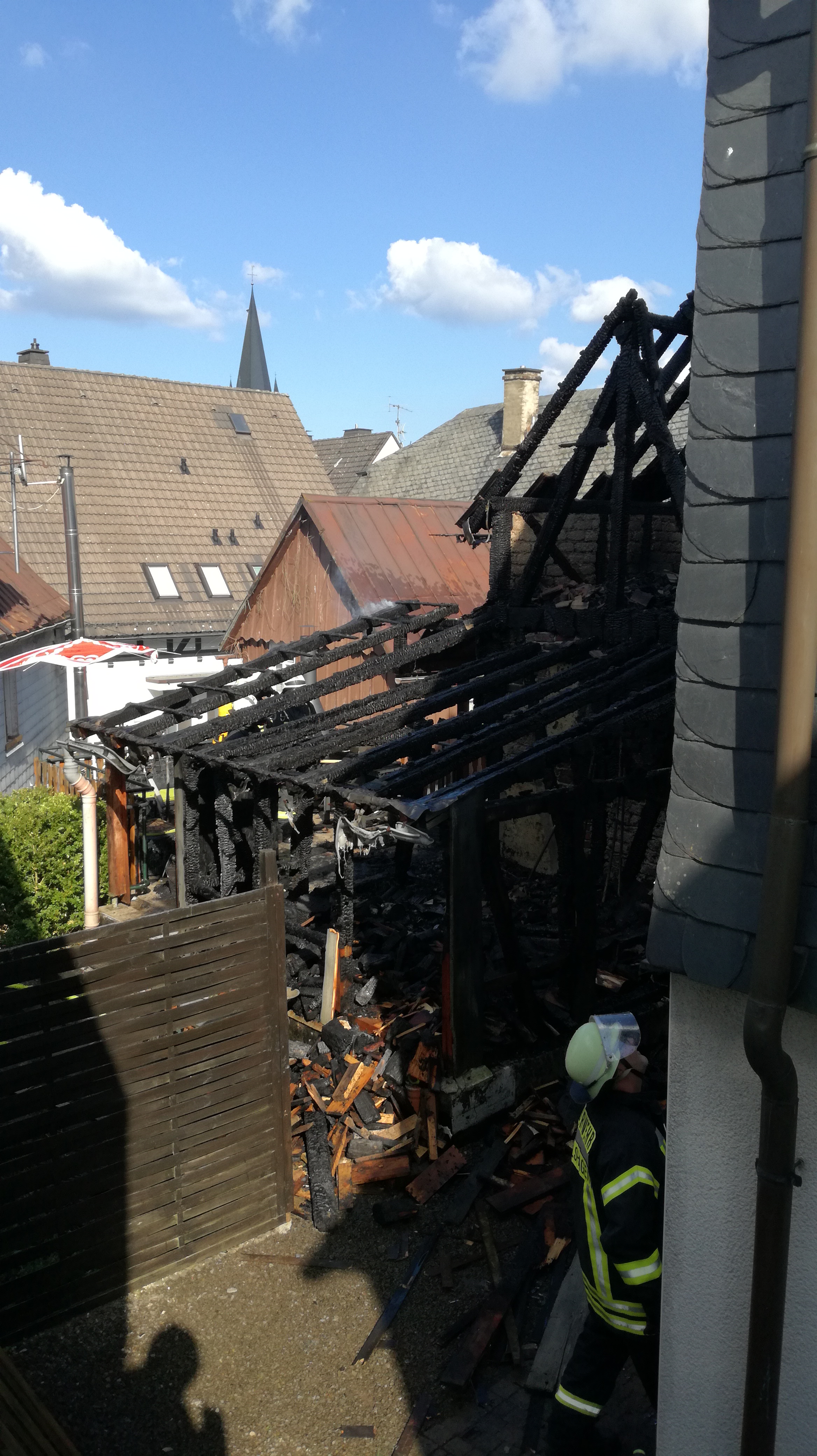 Brand eines Wohnhauses in Drolshagener Innenstadt