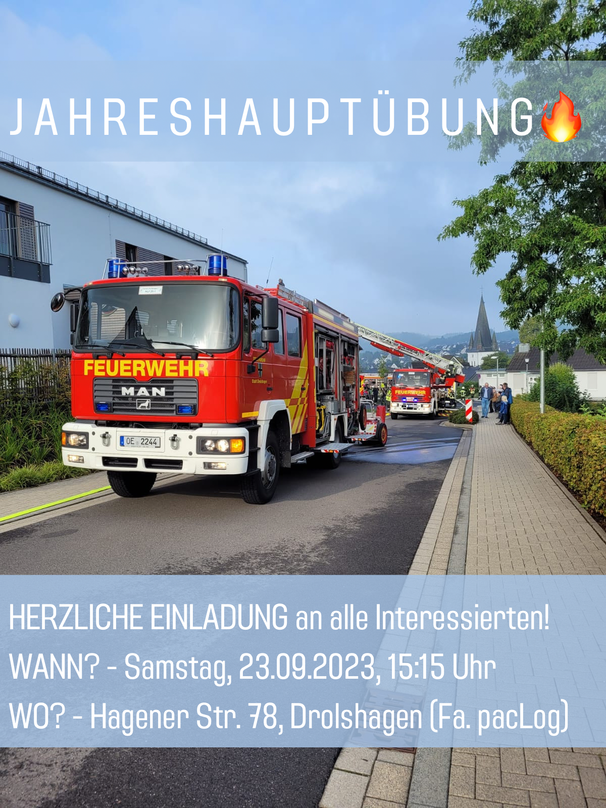 Jahreshauptübung am 23.09.2023