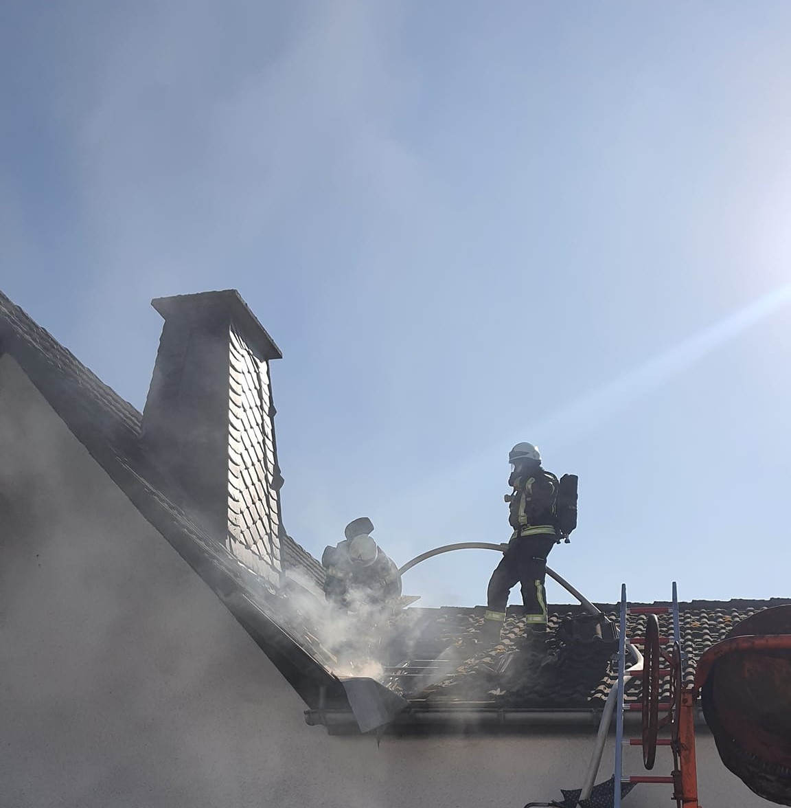 Brand in einem Wohnhaus