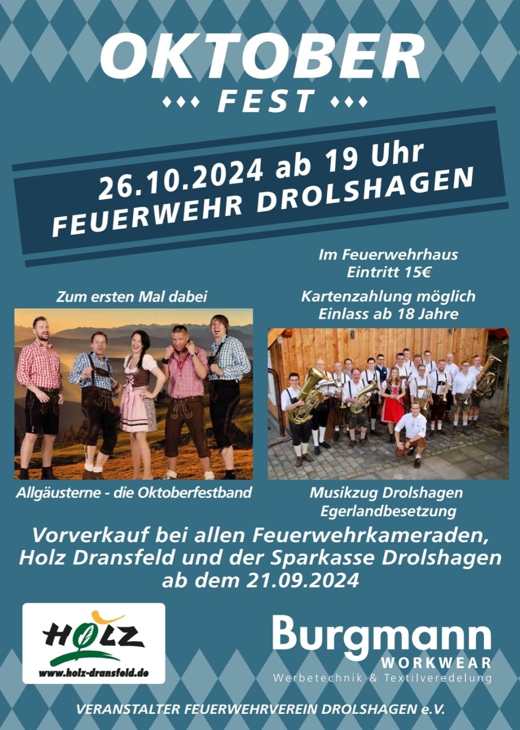 Oktoberfest am 26.10.2024!